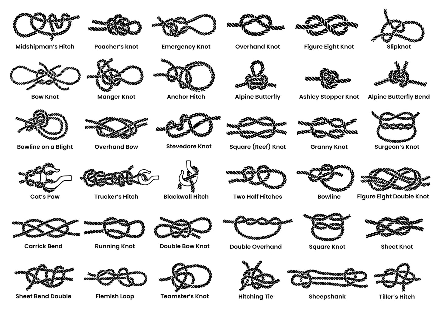 Knots A3 Print (MINIMUM ORDER QUANTITY x 4 UNITS)