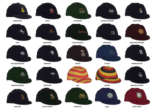 Vintage Cricket Caps A3 Print (MINIMUM ORDER QUANTITY x 4 UNITS)
