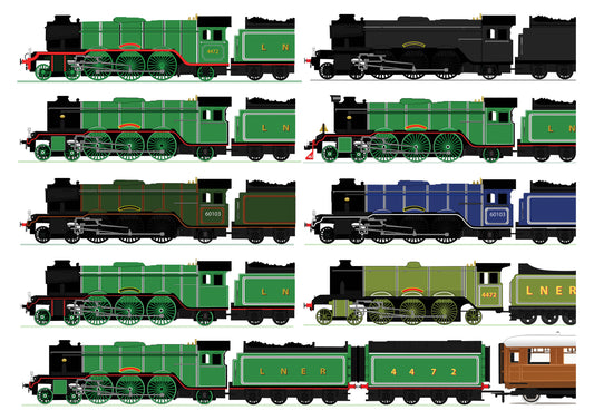 Flying Scotsman A3 Print ( MINIMUM ORDER QUANTITY x 4 UNITS )