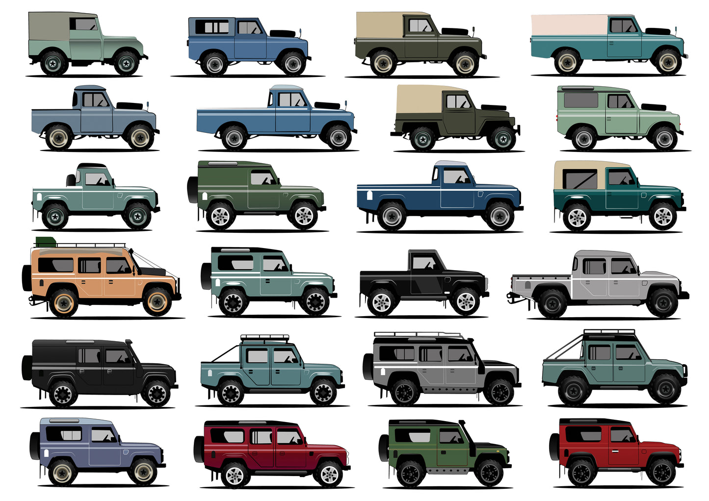Land Rover A3 Print (MINIMUM ORDER QUANTITY x 4 UNITS)