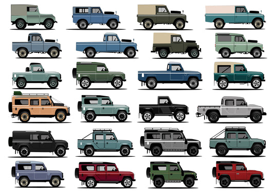 Land Rover A3 Print (MINIMUM ORDER QUANTITY x 4 UNITS)