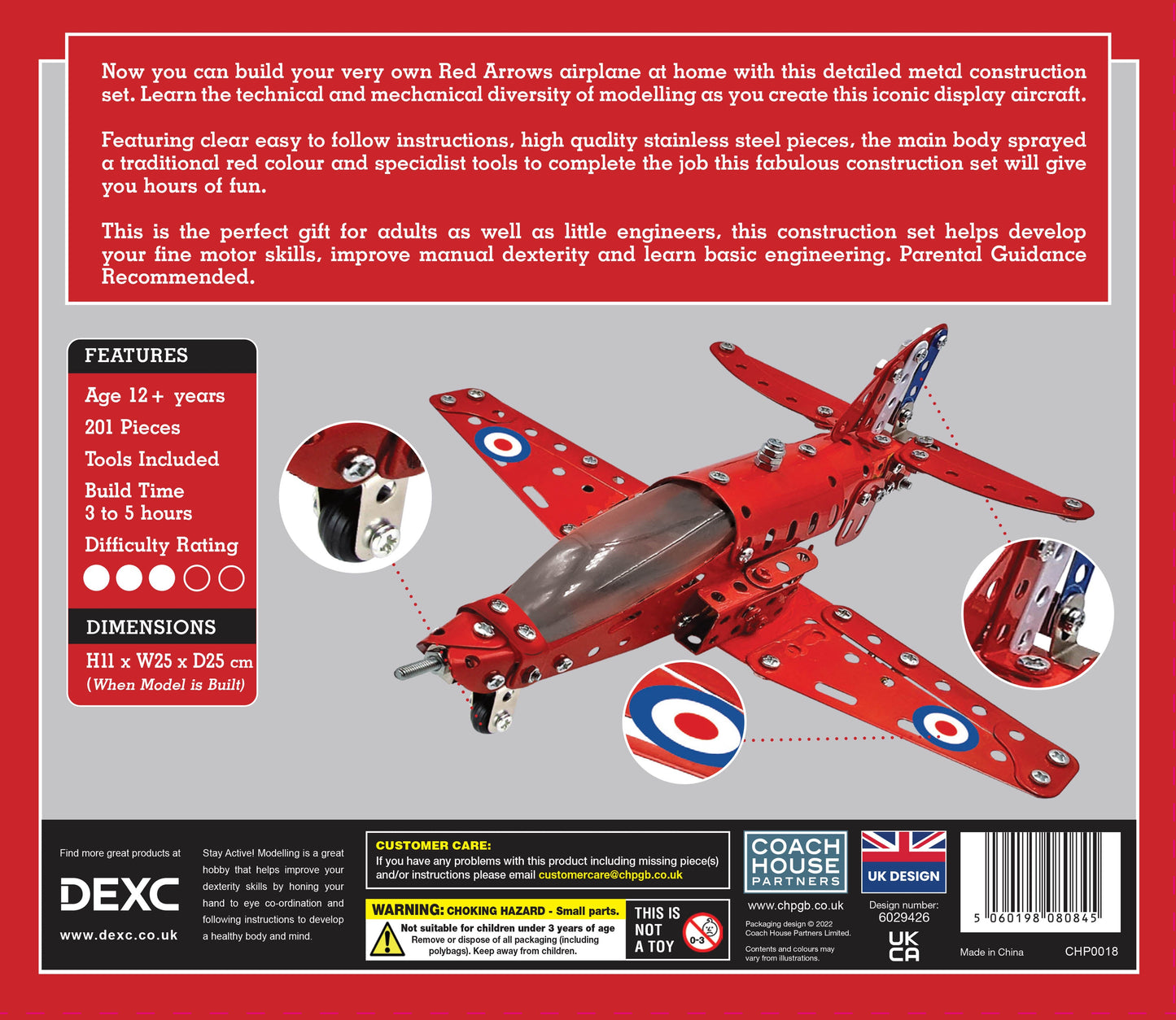 Red Arrows Metal Construction Set