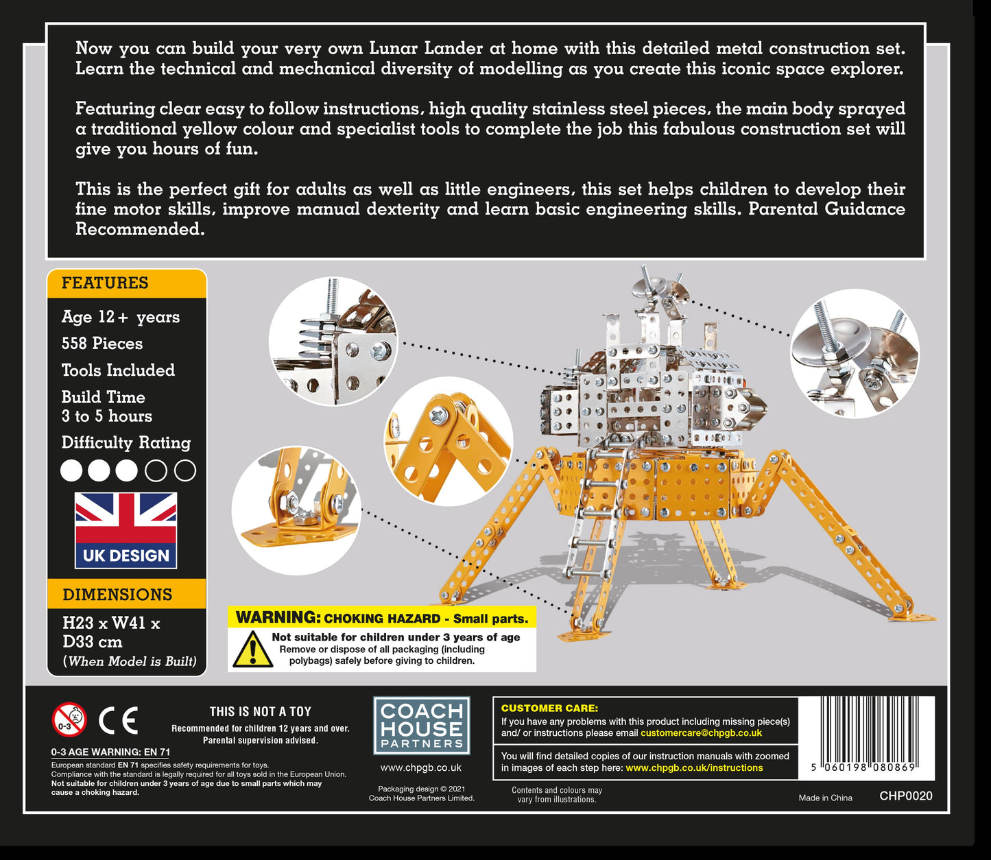 Lunar Lander Metal Construction Set