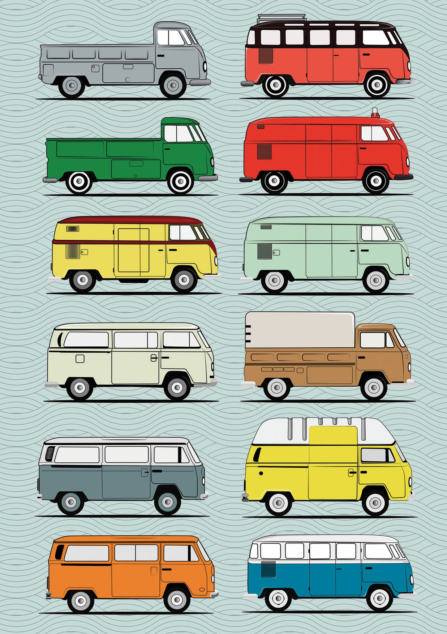 Camper Van A5 Softback Notebook