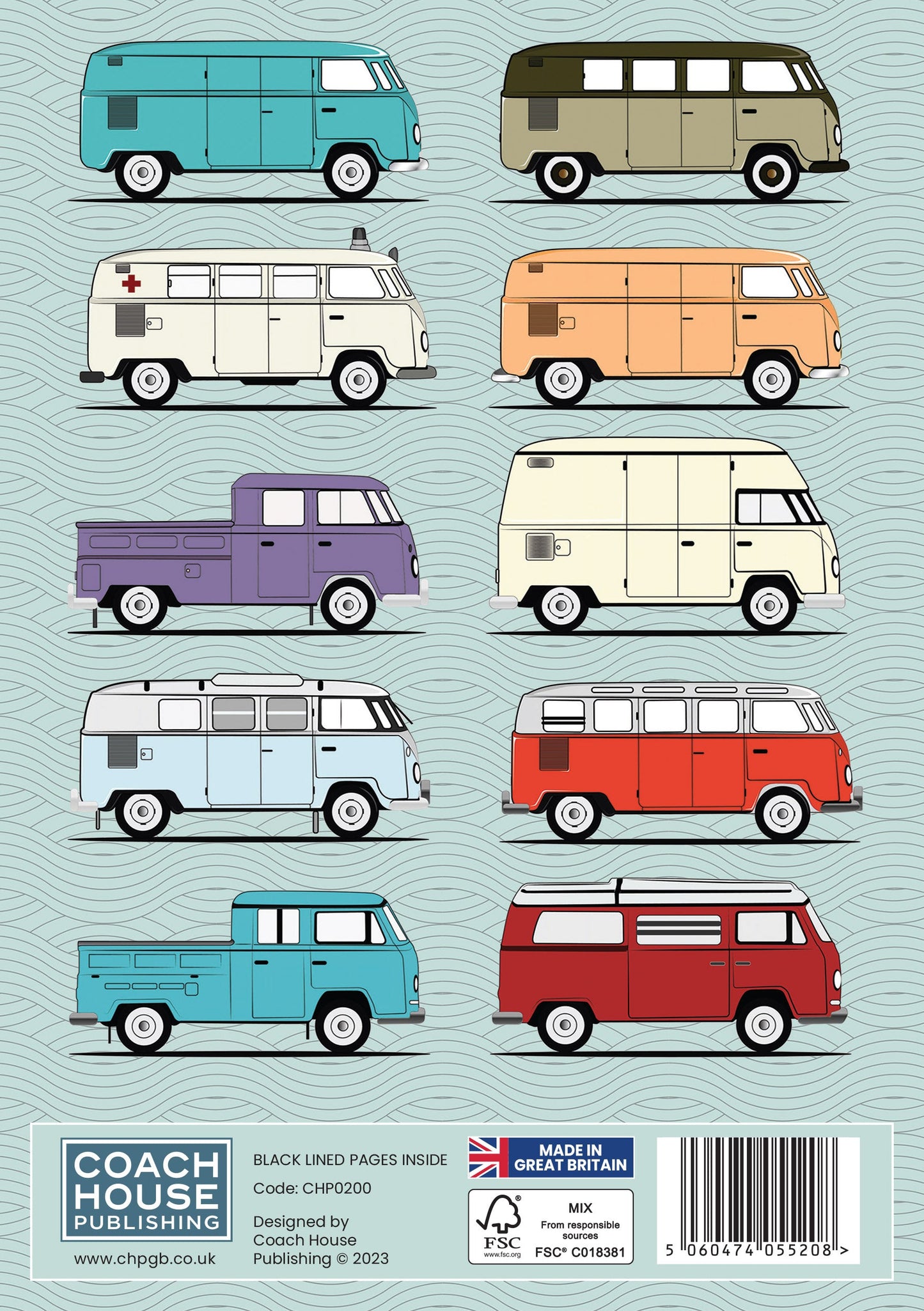 Camper Van A5 Softback Notebook