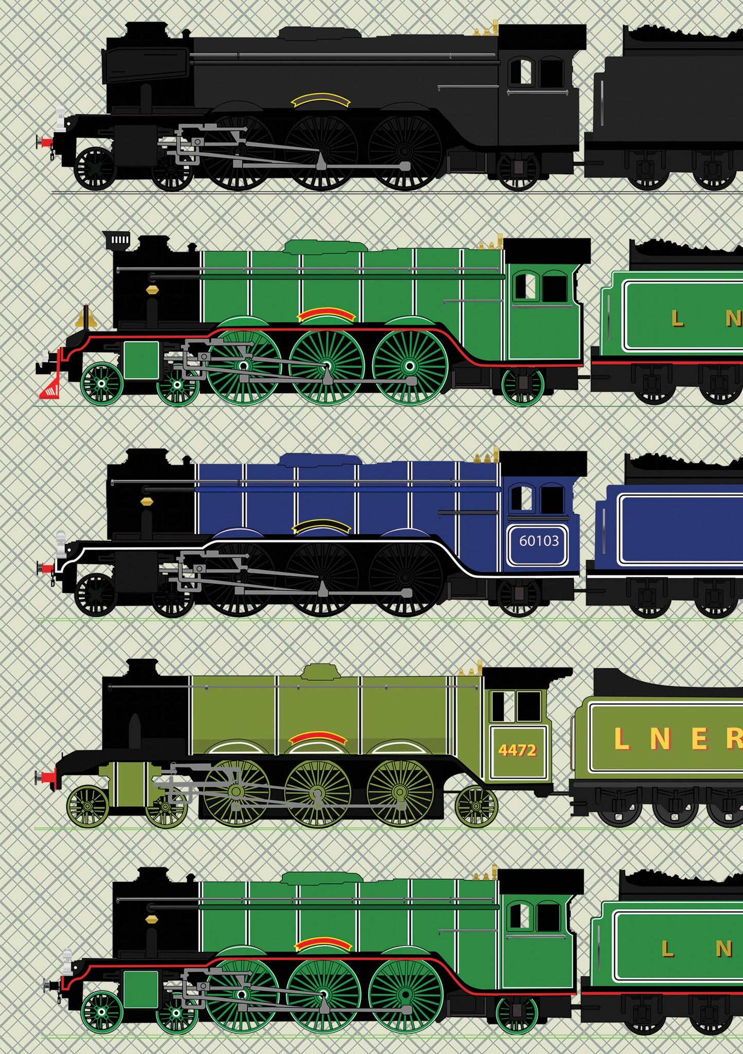 Flying Scotsman A5 Softback Notebook