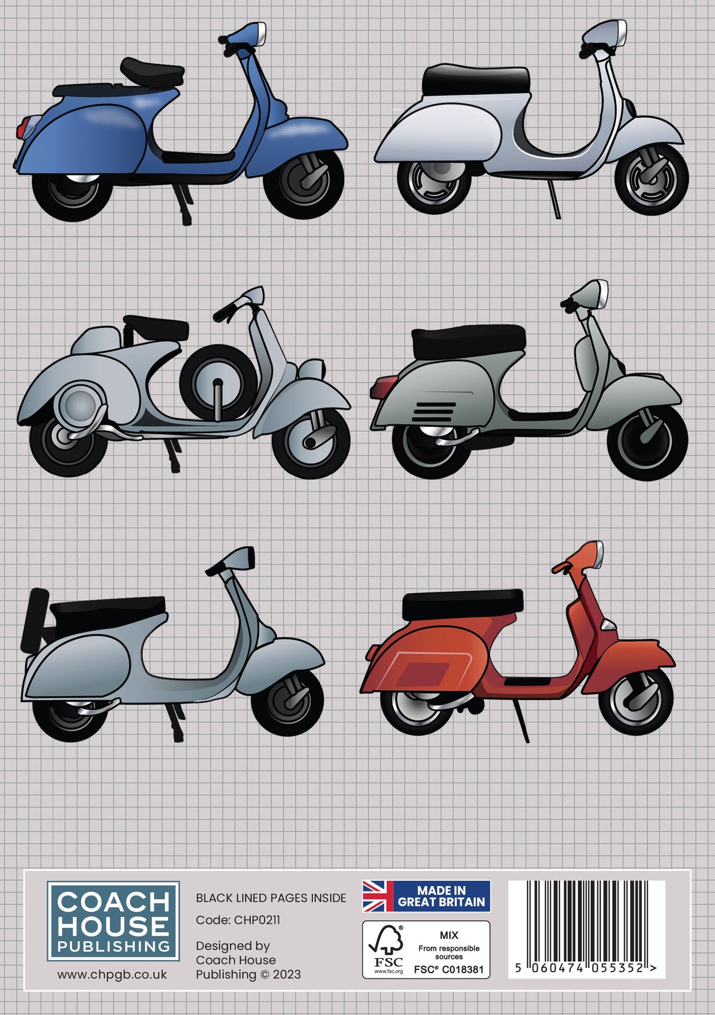 Scooters A5 Softback Notebook