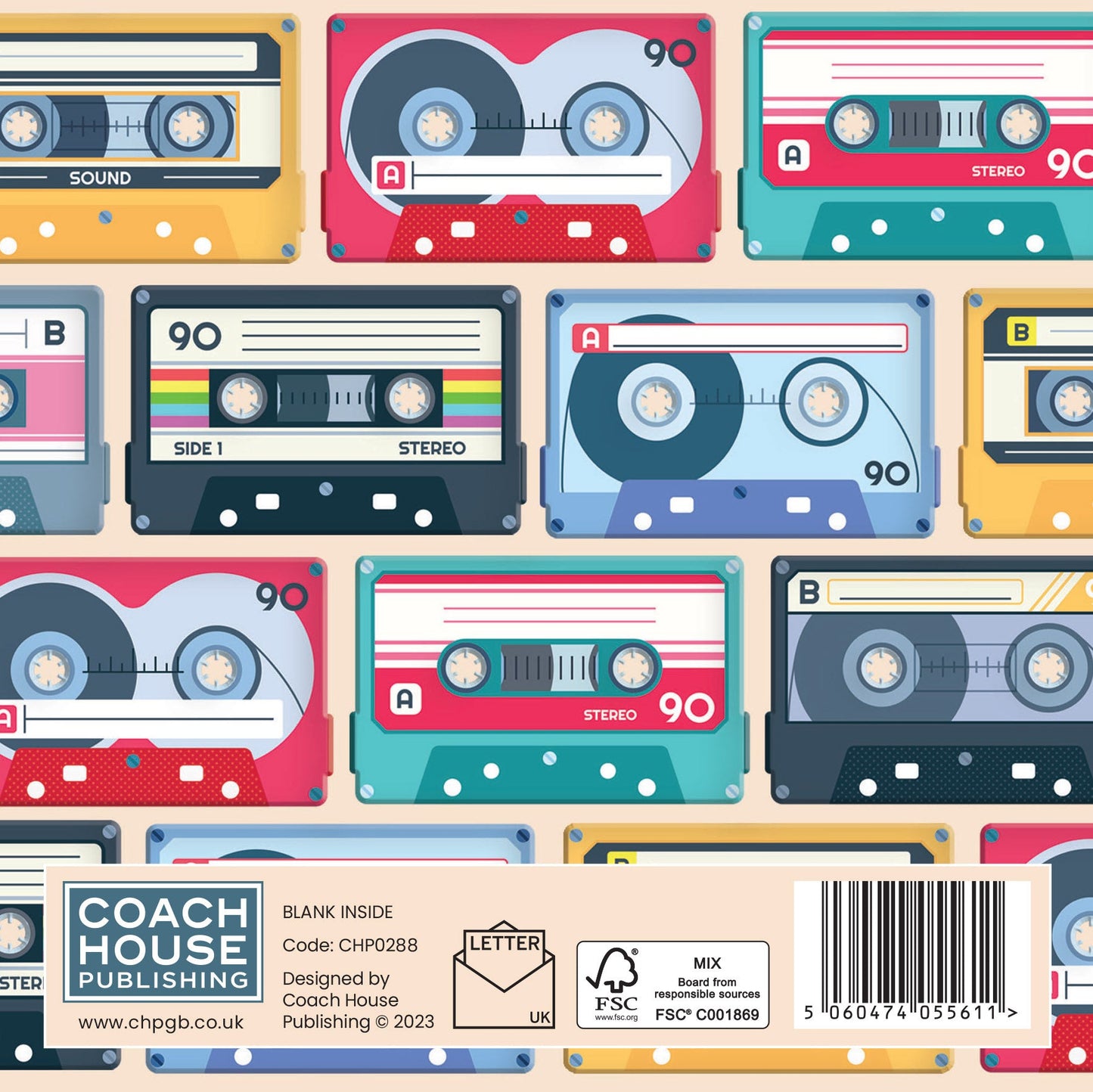 Cassette Tapes Greetings Card (150x150 blank)