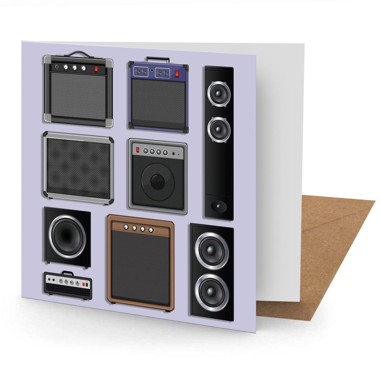 Speakers Greetings Card (150x150 blank)